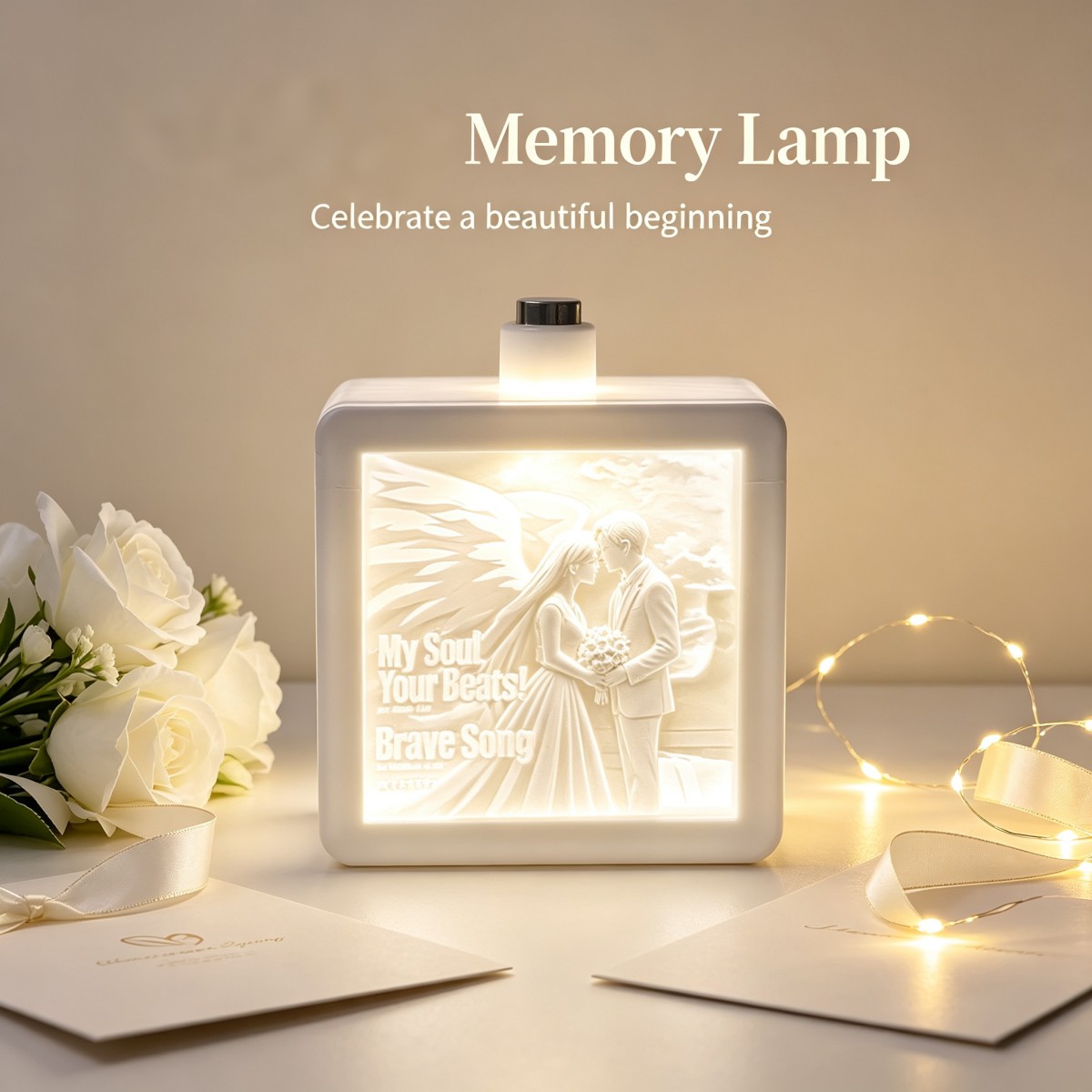Lighting Christmas Decor - 맞춤형 3D 프린팅 사진 릴리프 조각