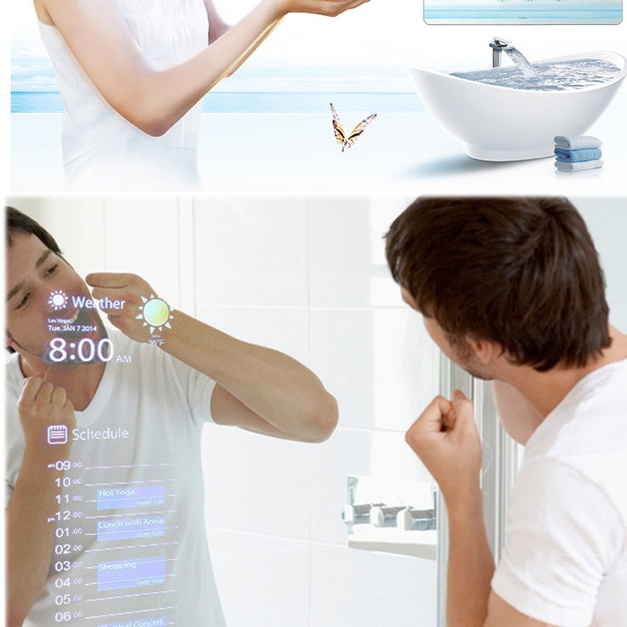 스마트 LED 조명 기능이 있는 맞춤형 인체 인식 거울 - Decor Lighting Cy 리뷰 및 가격