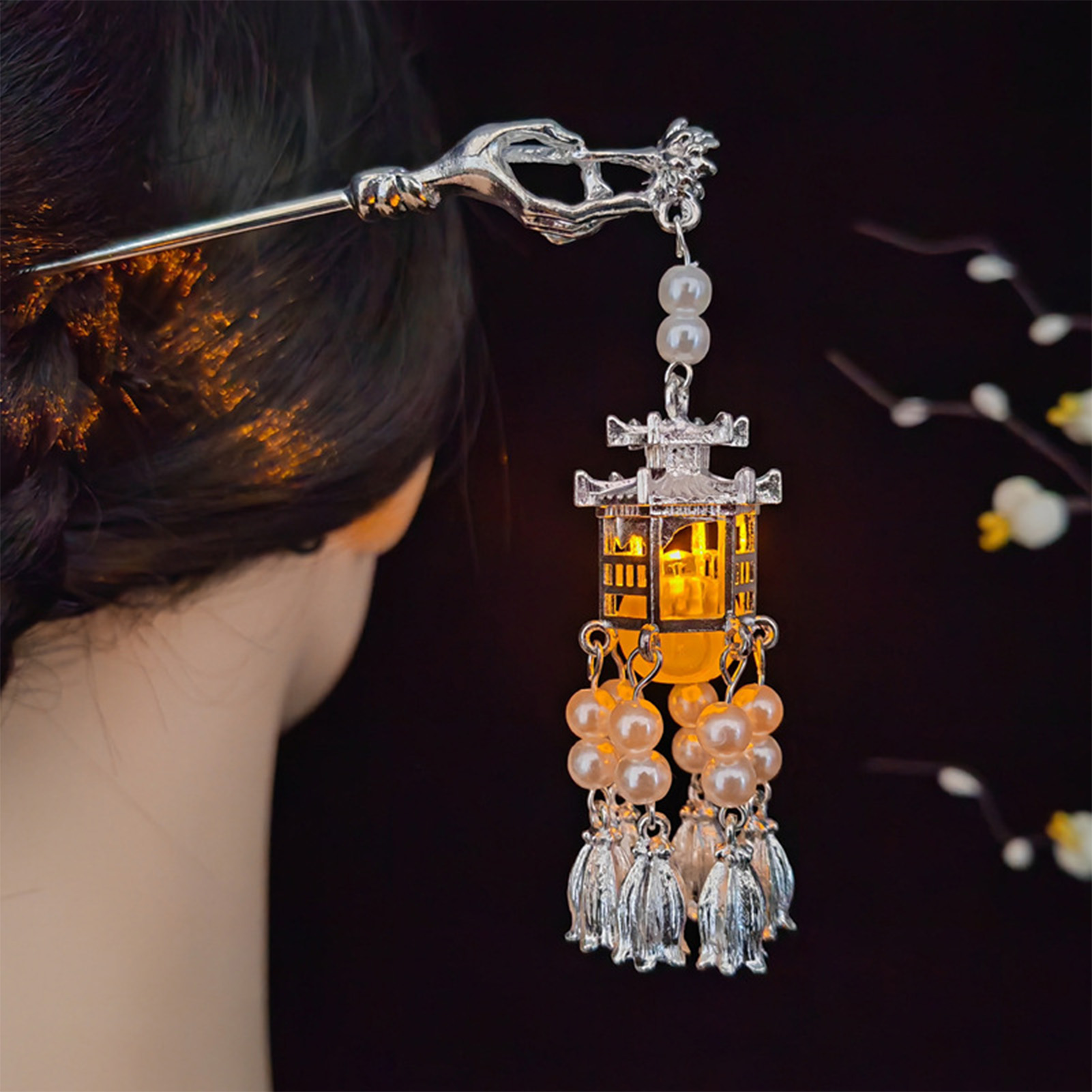 레트로 중국 스타일 헤어 스틱 포크 Led 빛 여자 여 - Lighting Decoration Ideas 리뷰 및 가격