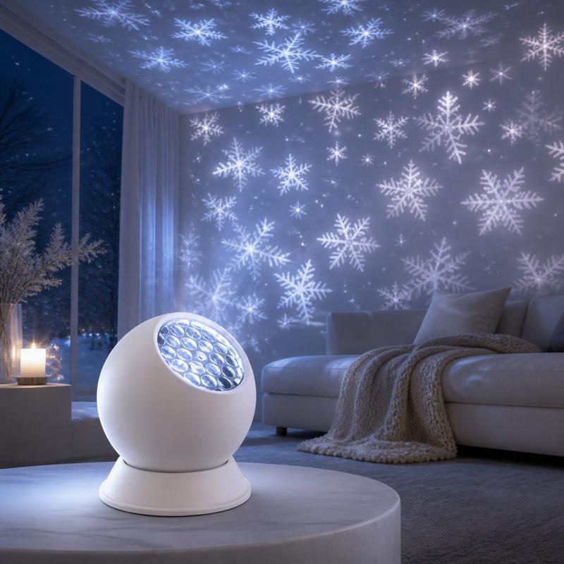 정교하게 제작된 LED 눈꽃 모양의 크리스마스 분위기  - Lighting Christmas Decor 리뷰 및 가격